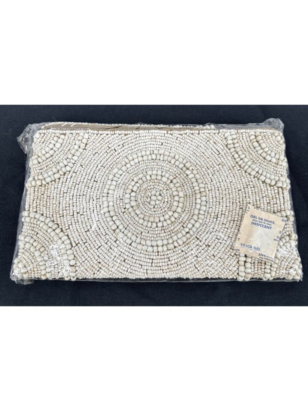 Tommy Bahama Purse Clutch Wristlet Beaded Glass 5 x 8" Sealed NWT Boho Coastal